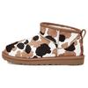 Classic Ultra Mini Boot Cow Print (Womens) Women Sneakers Chestnut 1123630-CHE