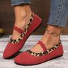 Women Flats Shoes Leopard Print Fashion Shallow Walking Shoes Autumn 2024 Trend New Casual Cozy Dress Soft Woman Zapatos Mujer