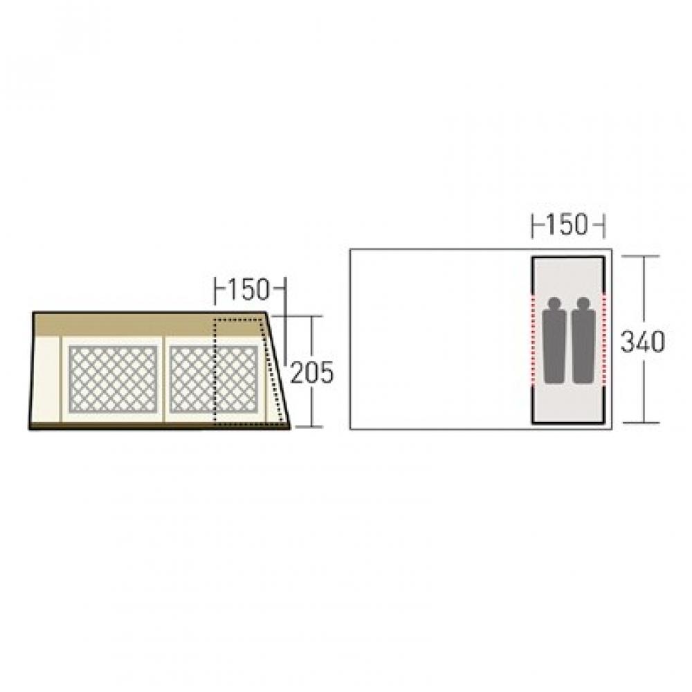 3592 [палатка Shelter Tc Внутренняя для 2 человек]