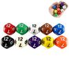 Многогранные кубики 177 мм TRPG DND Коллекция цифровых игровых кубиков 12-гранные 10 штук для настольных игр
