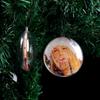 5Pcs Oblate Clear Plastic Ornament 3.5 Inch Christmas Fillable Hanging Flat Balls Bauble DIY Craft Xmas Celebration Decor