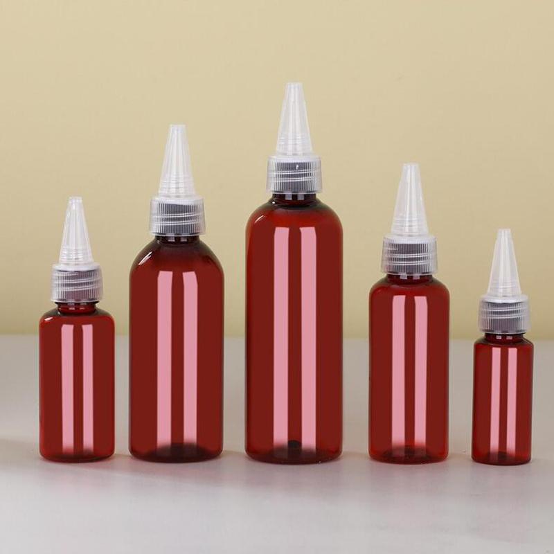 10-100Ml Empty Dropper Bottle Transparent Plastic Refillable Nozzle Dropper With Cap Small Extrusion Bottle Portable Packing