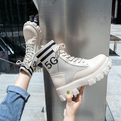 Женские мотоциклетные ботинки на платформе, женские, готические, массивные, панк, черные, с металлической пряжкой, на щиколотке, женские, на шнуровке, большие размеры 35-43202