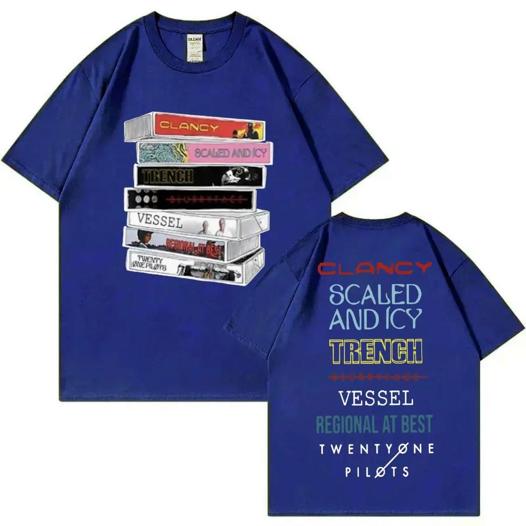 Футболка с графикой альбома Twenty One Pilots, рок-группа, мужская, женская, трендовая, хип-хоп, ретро, повседневная модная футболка с коротким рукавом