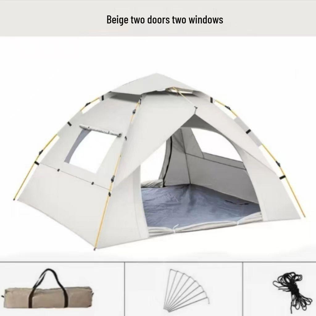 Портативная автоматическая складная палатка для кемпинга - Защита от солнца, влаги и комаров для 2-4 человек