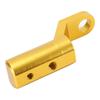 Rearview Mirror Base Extension Mount Bracket Hooks Support Holder for Motorcycles(Golden)