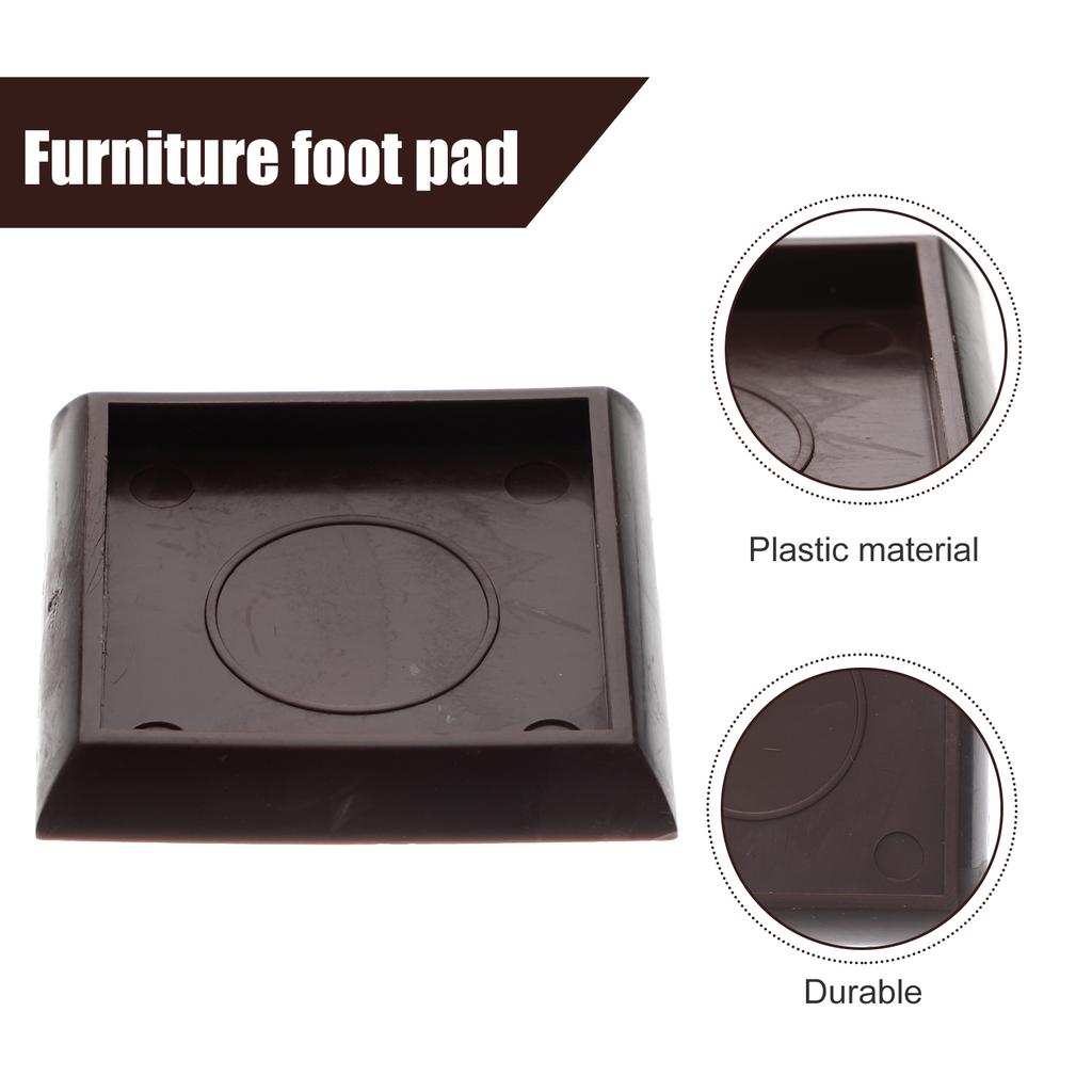 12 Pcs Carpet Fixed Casters Area Rugs Wear-resistant Furniture Coasters Bed Stoppers Household Chair Wheel Plastic Small