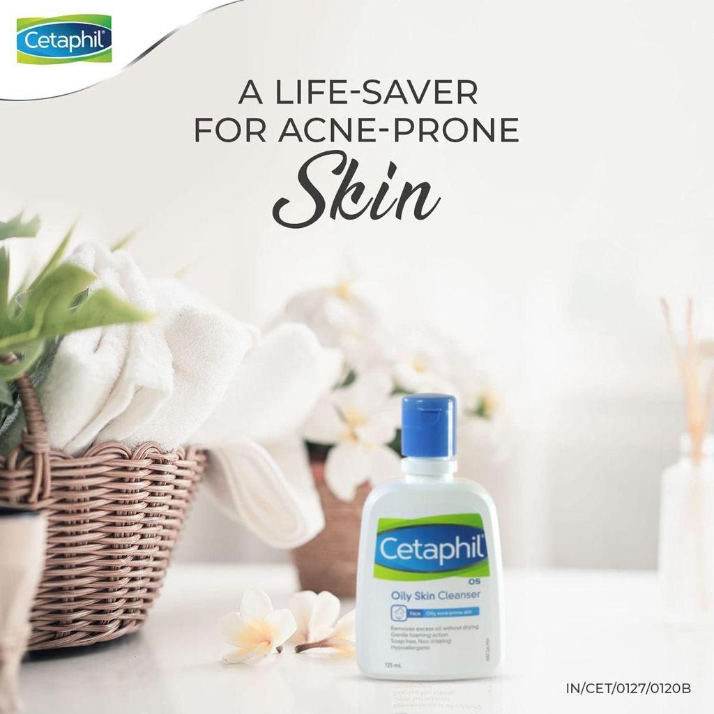 Cetaphil Oily Skin Cleanser , Daily Face Wash for Oily, Acne Prone Skin , Gentle Foaming