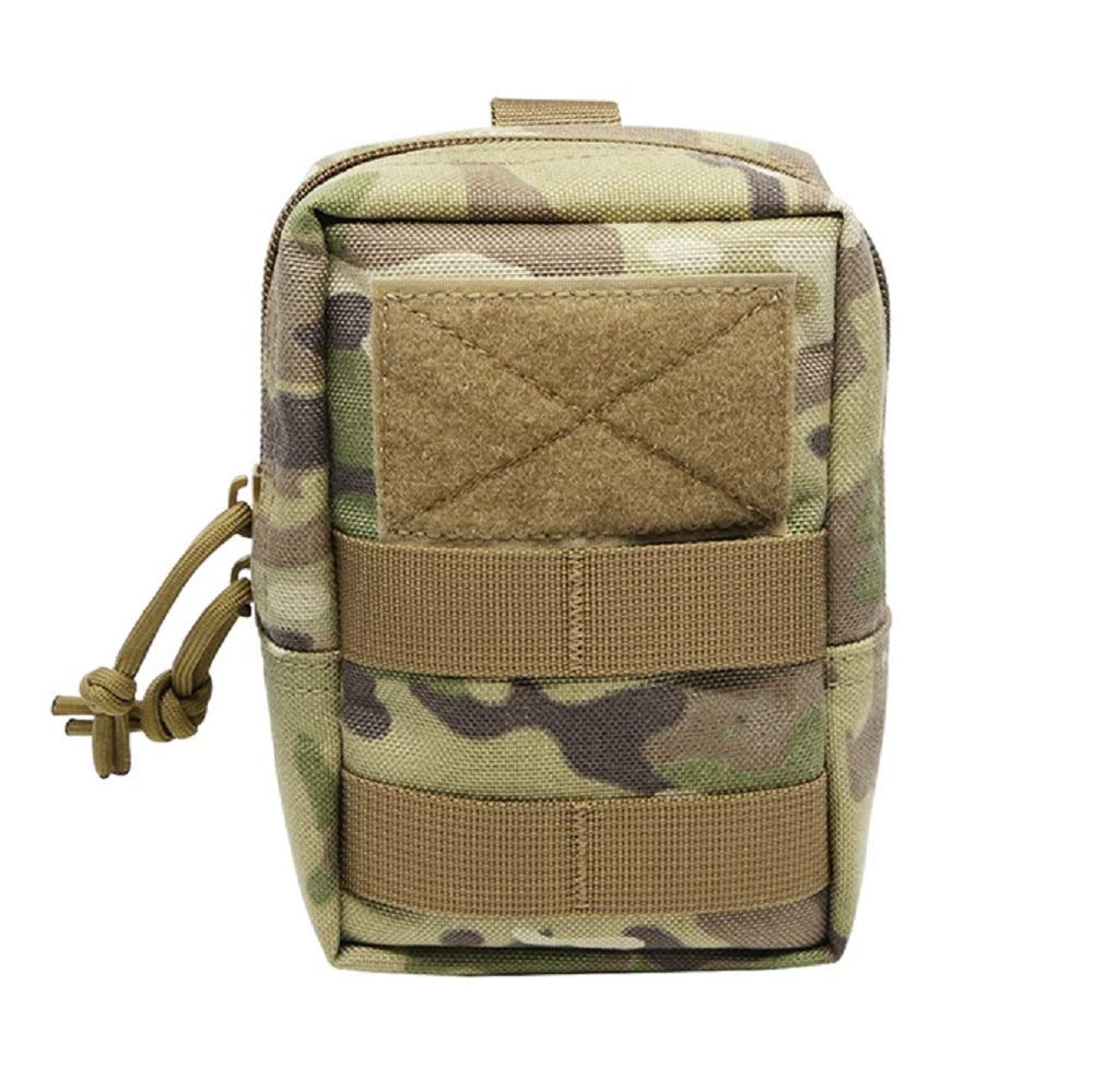 PHOENIX IKKI Small Fits Military Tactical Tool Waist Tactical Phone Molle 11 Colors CP Camouflage Square-Shaped Organizer, 5.5-Inch Smartphones, Bag,