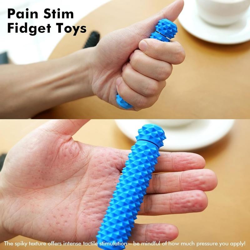 Сенсорная игрушка-спиннер Pain Stim Fidget для снятия стресса, 3D-печать, вращающаяся, с шипами, для хватания, для стола в офисе