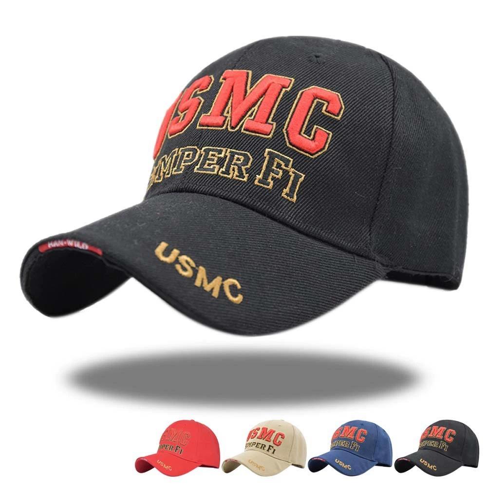 High Quality Baseball Caps Outdoor Sports Cap USMC Hat Embroidery Visor Cap Curved Brim Hat Men Women Casquette Gorras