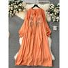 Women's Clothing Chubby Girl Loose Long Ethnic Style Dress