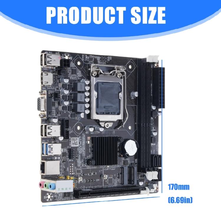 Материнские платы B75M-I Mini-ITX с поддержкой ОЗУ DDR3, с поддержкой M.2 NVMe, для процессоров LGA 1155 для быстрой передачи данных