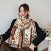 New Style Stylish Printed Air-conditioned Room Shawl Scarf Office Warm Nap Blanket Autumn and Winter Warm Scarf