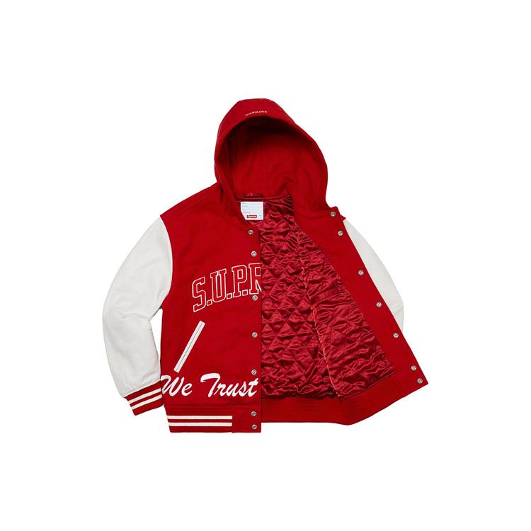 Supreme King Hooded Varsity Jacket SUP-FW20-219