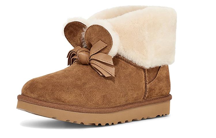 Женские ботинки UGG Classic Mini II CNY Китайский Новый год Снежные ботинки Каштановые Женские
