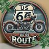 Ретро Металлическая Вывеска Route 66 Винтажная Жестяная Табличка Мужская Комната Гараж Настенное Искусство Домашний Бар Кафе Закусочная Декор