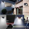 Multifunctional LED Solar Light With Motion Sensor Outdoor Garden Courtyard Waterproof Decoration 140° Lighting Wall Lamp