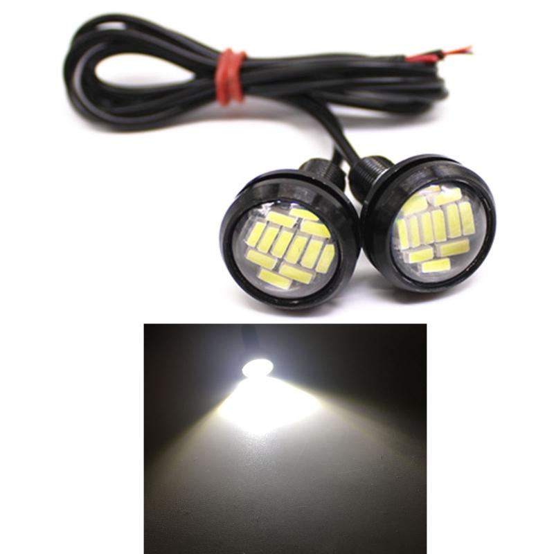 Work Light Eye LED 23 мм 4014 12SMD светодиодные фары для авто велосипеда-водителя противотуманные фары водонепроницаемые фары 2 шт.