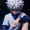 Мультяшная фигурка-модель из аниме Hunter x Hunter, сидячая поза, фигурка Killua Zoldyck, статуэтка Gon Freecss GK, настольная кукла, подарок