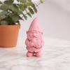 Орнамент для создания сладкой атмосферы, Садовый гном, напечатанный на 3D-принтере, Держащий сердце, Милая розовая фигурка, Устойчивая к погодным условиям, Бесшовная скульптура для помещений и улицы,