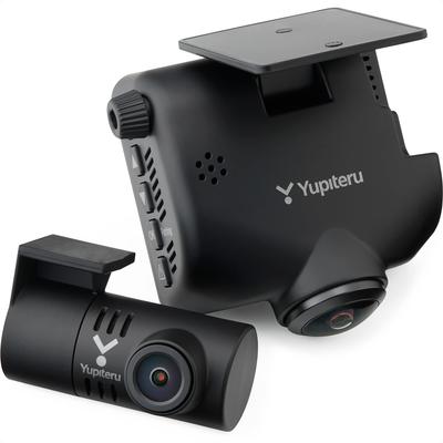 Видеорегистратор Yupiteru Surround View с задней камерой, 5 МП передняя 2 МП задняя Sony CMOS сенсор, ночная съемка, цифровые помехи, 32 ГБ MicroSD и шнур питания Q-30R