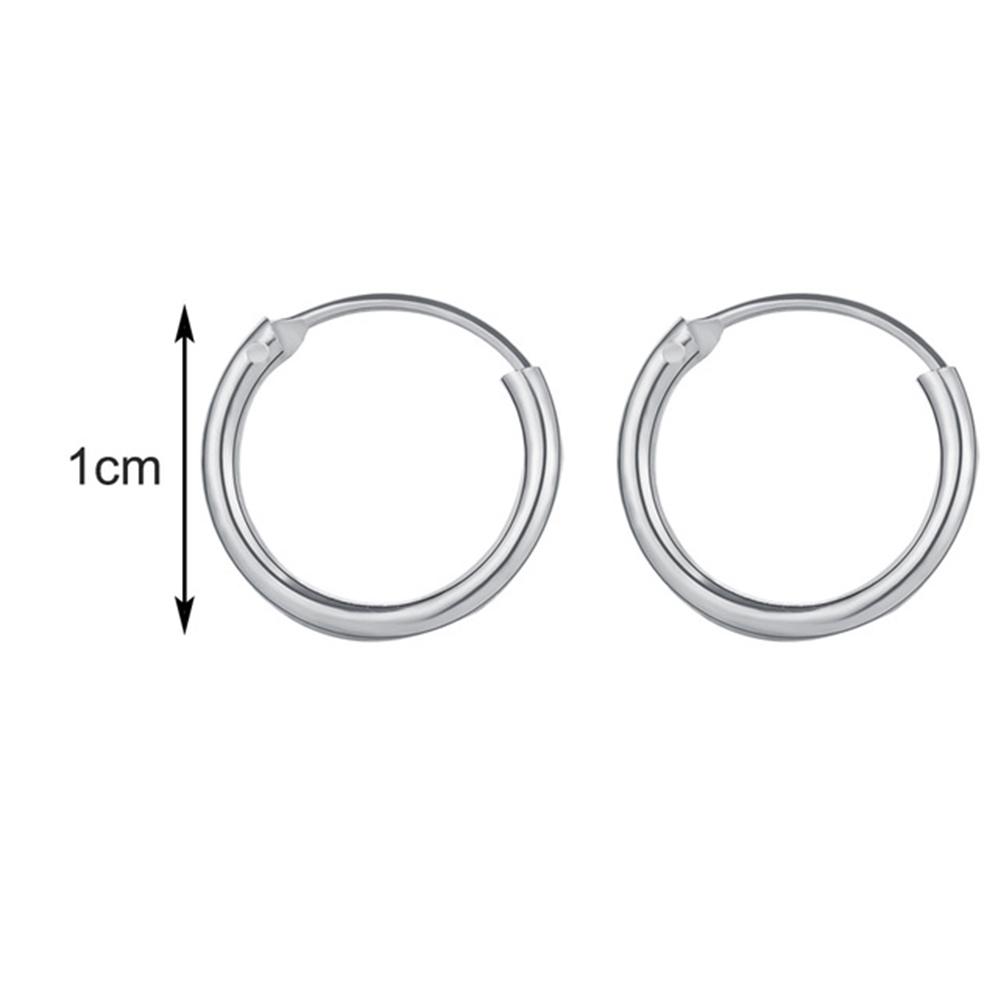 Personality Silver Punk Style Gold Geometric Round Earring Hoop Earrings Fashion Jewelry Hip-Hop