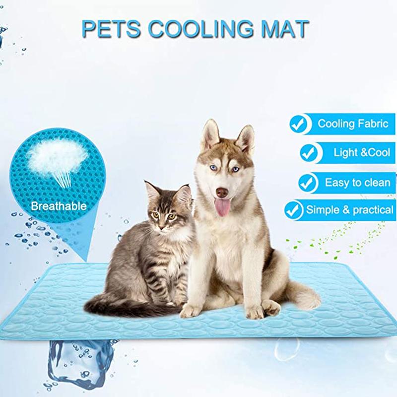 Summer Pets Cooling Mat For Small Medium Large Dogs Breathable Puppy Blanket Bed Cat Sleeping Pad Washable Dogs Car Seat