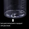 PET Material Paint Mixing Container Rotating Nozzle Control Clear Measurement Markings For Scale Models Crafts