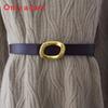 Authentic Ladies Belt With Alloy Circle Buckle For Office And Casual