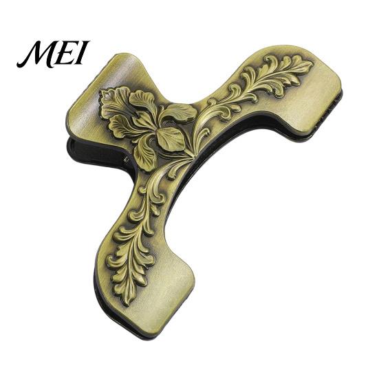 Rustic Desk Decor for Readers Vintage Metal Book Page Holder, with Floral Pattern Design, Hands Free Durable Holder Textbooks Clip, Zinc Alloy