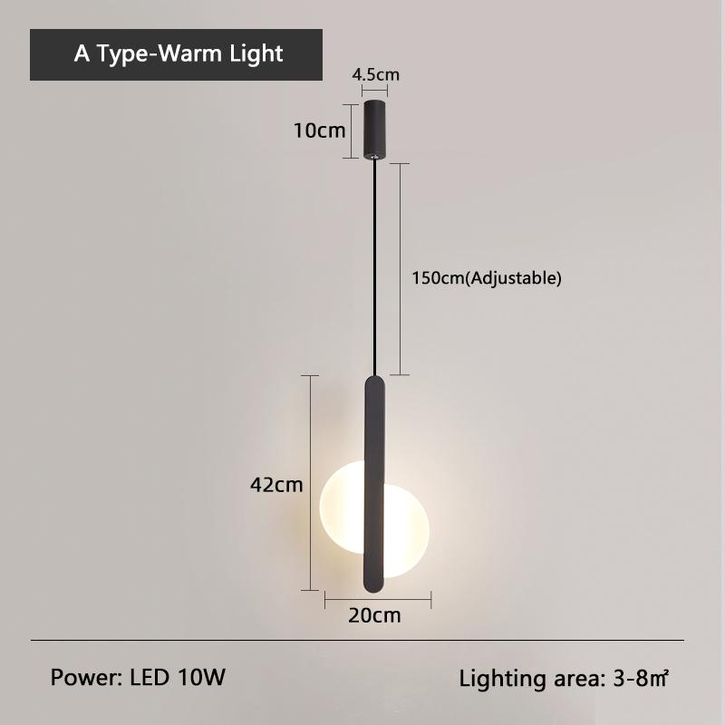 Современный высокий потолочный светодиодный подвесной светильник для прикроватного освещения гостиной, дизайн подвесного светильника с длинным кабелем
