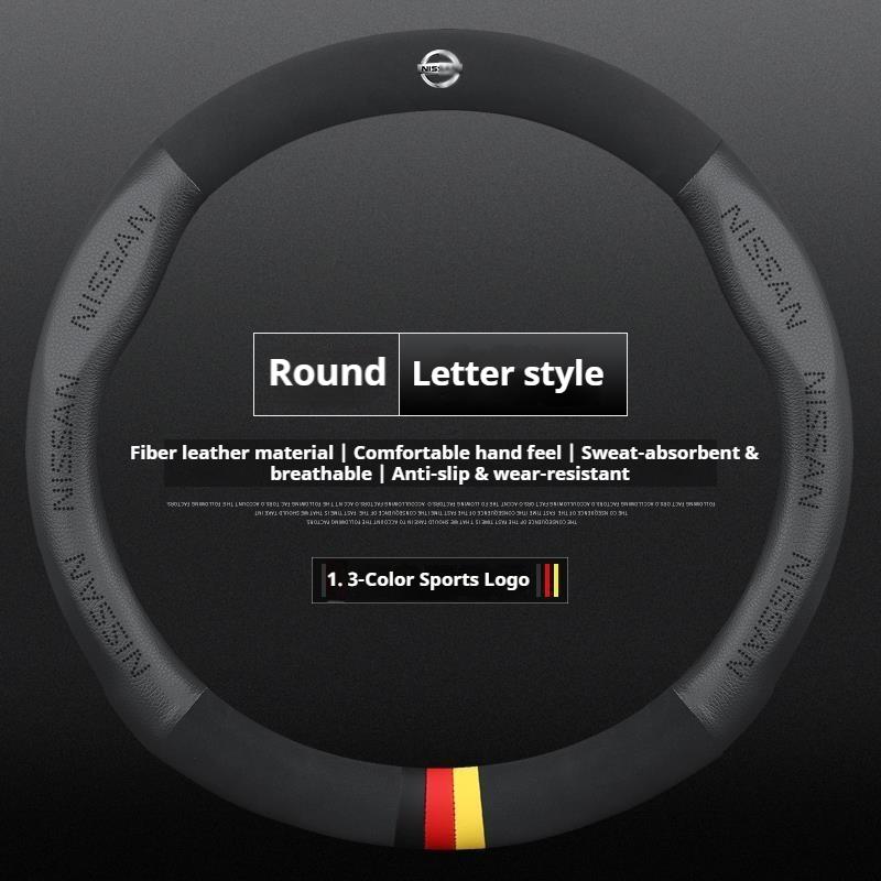 COHPQK1 Car Steering Wheel Cover Nissan Qashqai Juke X-Trail Patrol Note Leaf Altima Maxima Micra Murano Rogue Pulsar Sentra Teana Tiida
