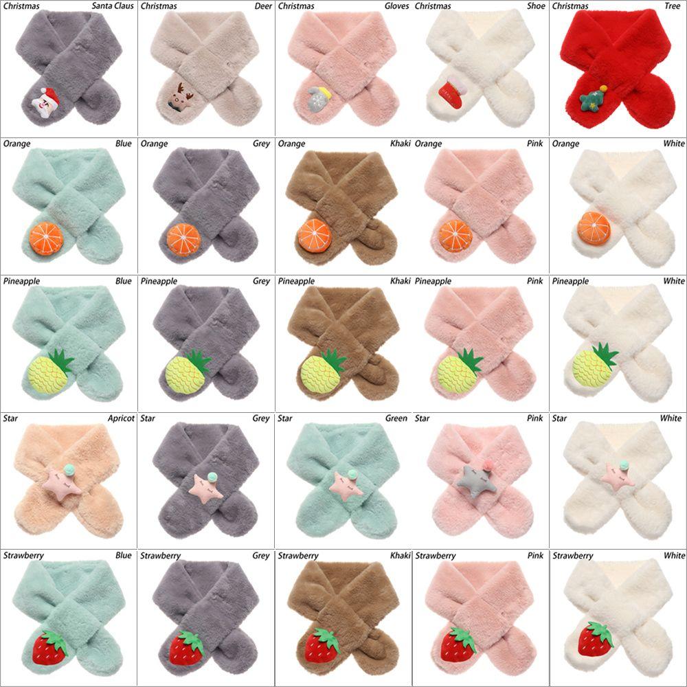 Мальчики Девочки Сохраняйте тепло Воротник Утолщение Детские Шарфы Шейный платок Шарф для малышей Детские Шали