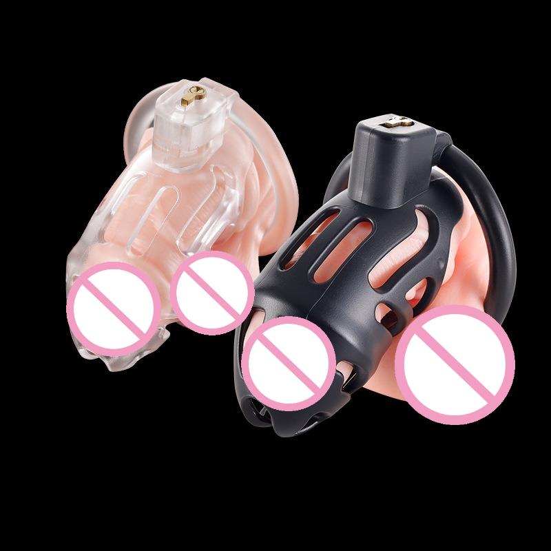 Набор замков целомудрия для мужчин, дышащая клетка для члена, скрытый замок с 3 кольцами для пениса, БДСМ фетиш, игрушки для взрослых, сексуальная игрушка для пар 18+