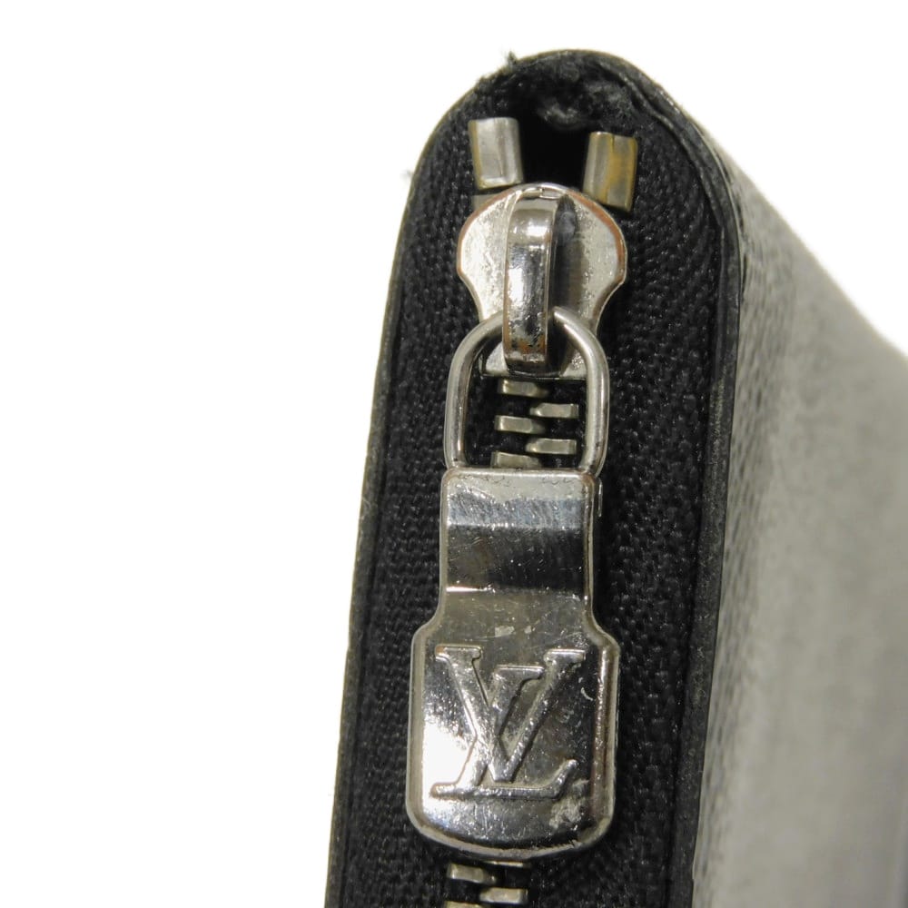 Подержанный 12564 Кошелек Zippy, Вертикальный, M81662 7943, Черный, RFID IC-чип, Monogram Eclipse Noir Мужской из Японии