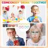 Reusable Straw Drinking Eyeglasses PVC Creativity Toy Novely Loop Straws  Party