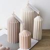 Простой стиль цилиндрическая свеча силиконовая форма DIY ароматические свечи мыловарение смоляная форма 3D гипс ремесло домашний декор принадлежности