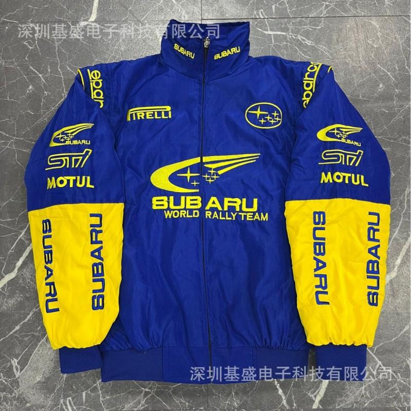 F1 Ferrari Racing Jacket Embroidered Cotton Biker Cycling