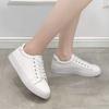 Women Sneakers 2025 Fashion Breathble Vulcanized Shoes Pu Leather Platform Shoes White Lace Up Casual Shoes Zapatos Mujer