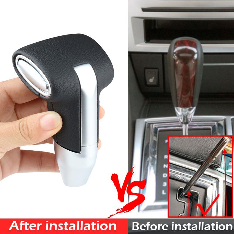 For Chrysler 300C 2004-2011 Leather Handball Shift knob Automatic Gearbox Handles Gear Shift Knob Lever Stick Head