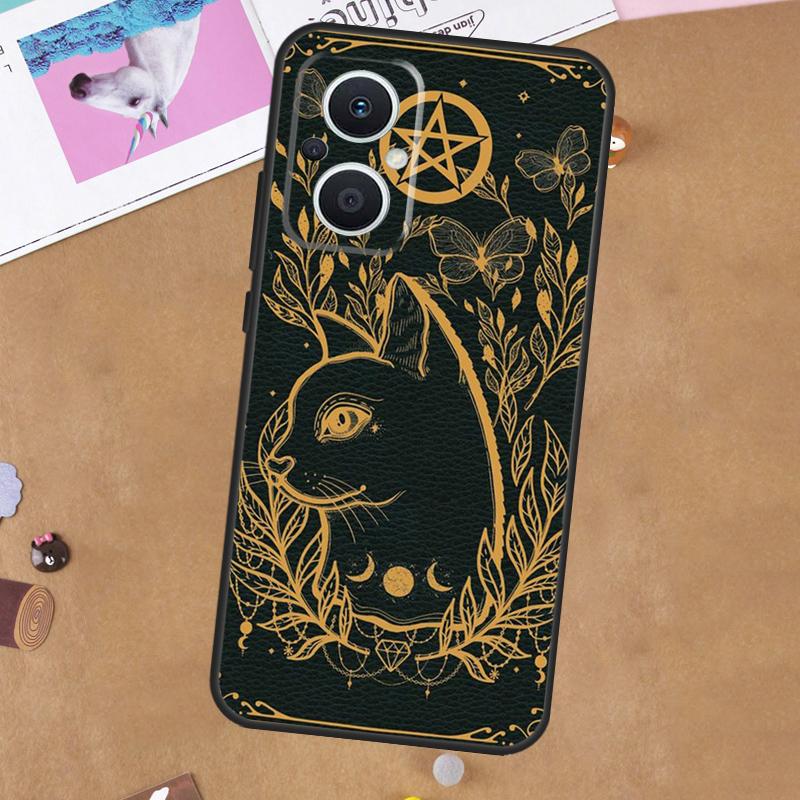 Кот-ведьма Для OPPO Reno 7 8 Lite 10 11 12 13 14 Pro 8T 11F 12F 13F 14F OPPO Find X8 X5 X6 X9 Pro Чехол