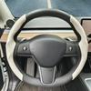 For Tesla Steering Wheel Cover Model 3/Y Suede Carbon Fiber Ultra-thin Sweat-absorbing Special Steering Wheel Car Accessories