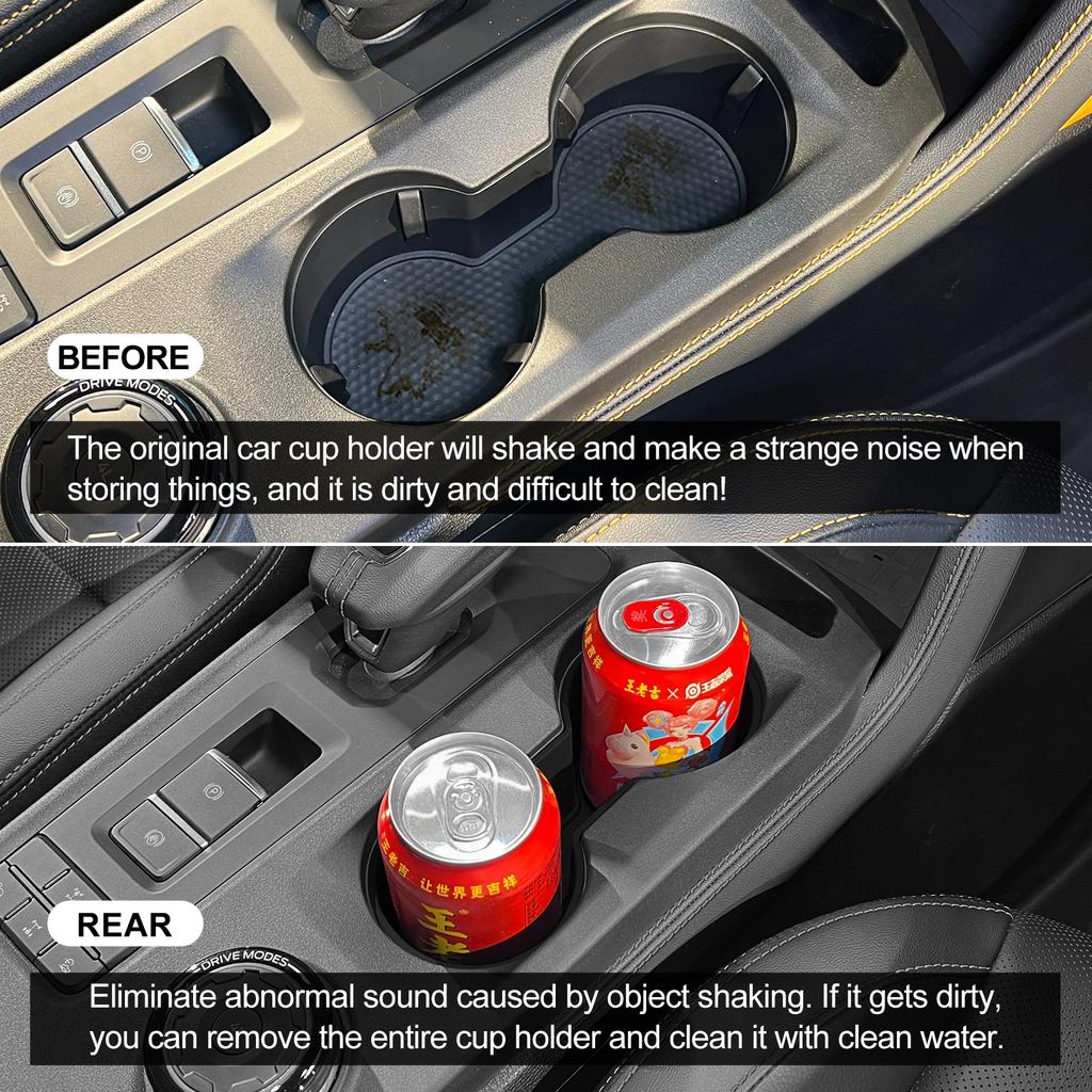 Для Ford Ranger 2024 2025 Подстаканник Ящик для хранения Амортизирующий Центральный подлокотник Поднос для стаканов Силиконовый