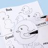 Step-by-Step Drawing Book Lovely Educational Early Learning Food Animal-Themed Coloring Book Easy to Draw