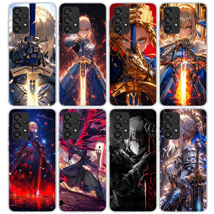 Fate Zero Stay Night Saber Phone Case For Samsung Galaxy A17 A57 A37 A16 A26 A36 A56 A15 A25 A35 A55 A14 A13 A54 A53 A34 A24 A33