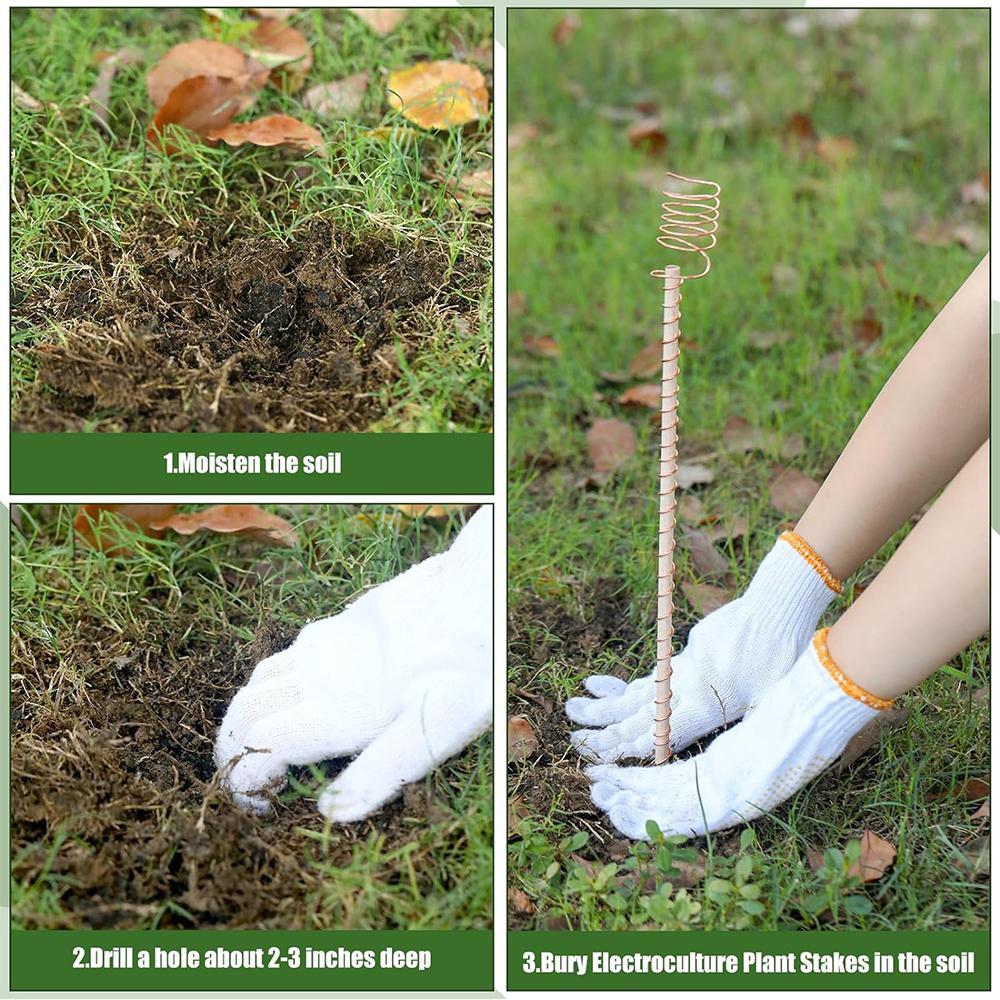 6шт 11,8-дюймовые колья для электрокультуры для выращивания садовых растений и овощей