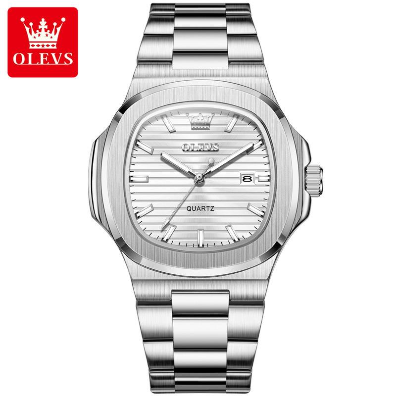 Luxury Man Watch Sports Waterproof Luminous Date Men Wristwatch High Quality Square Dial Quartz Men's Watches