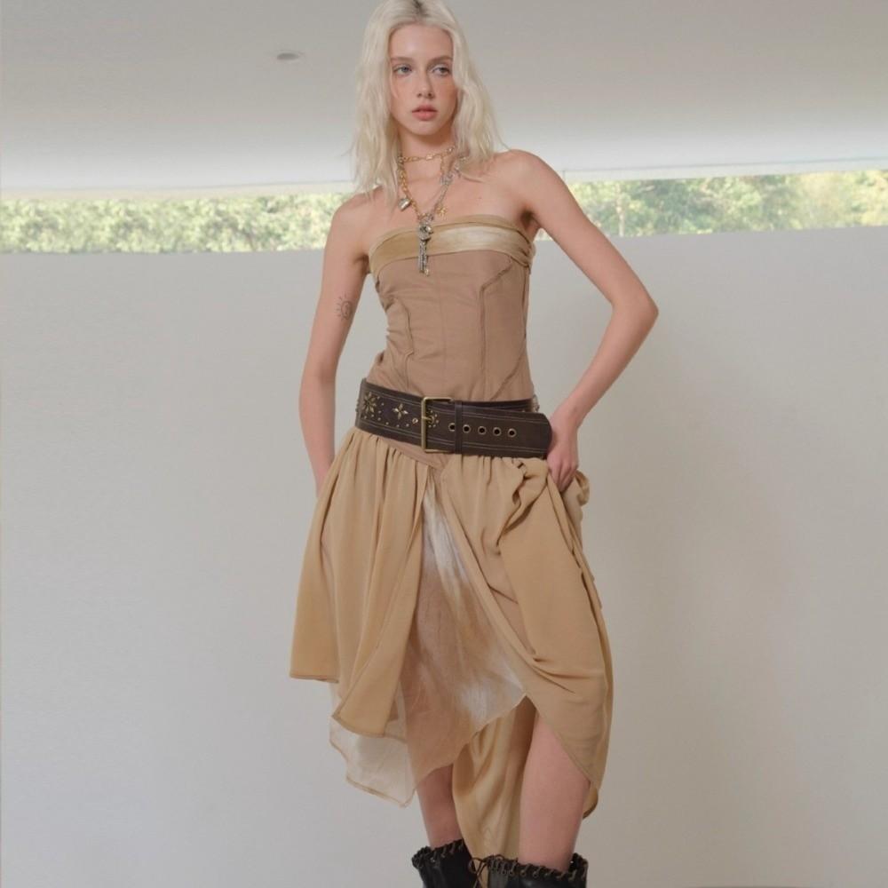 Женский ремень с заклепками Y2k, винтажный ремень для платья и джинсов, модный кожаный пояс на талию, уличная одежда