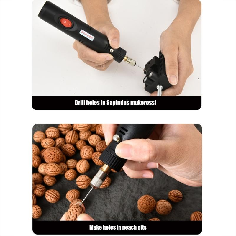 Мини-электродрель с USB-зарядкой, мощный мотор, инструмент для пробивки отверстий для DIY, рукоделия, изготовления ювелирных изделий